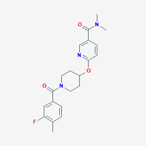 6-{[1-(3-fluoro-4-methylbenzoyl)-4-piperidyl]oxy}-N,N-dimethylnicotinamide