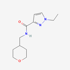 1-ethyl-N-(tetrahydro-2H-pyran-4-ylmethyl)-1H-pyrazole-3-carboxamide