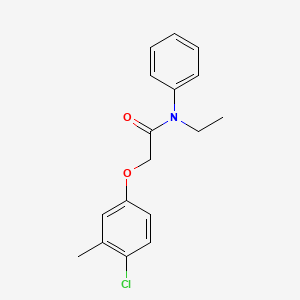 molecular formula C17H18ClNO2 B7644197 2-(4-chloro-3-methylphenoxy)-N-ethyl-N-phenylacetamide 