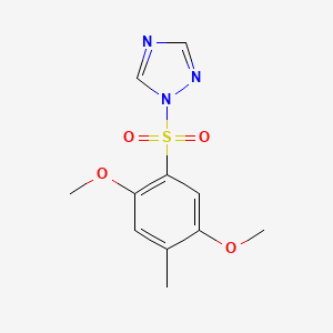 1-[(2,5-dimethoxy-4-methylphenyl)sulfonyl]-1H-1,2,4-triazole