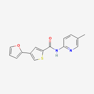 4-(furan-2-yl)-N-(5-methylpyridin-2-yl)thiophene-2-carboxamide