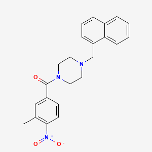 (3-Methyl-4-nitrophenyl)-[4-(naphthalen-1-ylmethyl)piperazin-1-yl]methanone