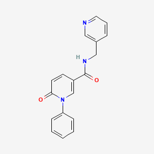 6-oxo-1-phenyl-N-(pyridin-3-ylmethyl)pyridine-3-carboxamide