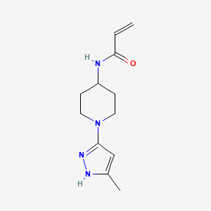 N-[1-(5-methyl-1H-pyrazol-3-yl)piperidin-4-yl]prop-2-enamide