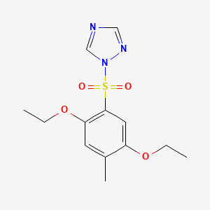 1-[(2,5-diethoxy-4-methylphenyl)sulfonyl]-1H-1,2,4-triazole