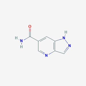 molecular formula C7H6N4O B7644373 1H-吡唑并[4,3-b]吡啶-6-甲酰胺 