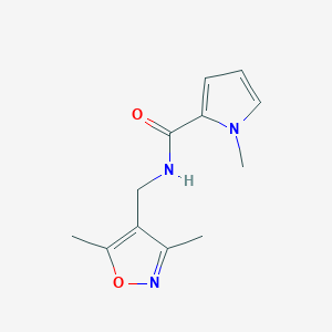 molecular formula C12H15N3O2 B7644388 N-[(3,5-dimethyl-4-isoxazolyl)methyl]-1-methyl-1H-pyrrole-2-carboxamide 