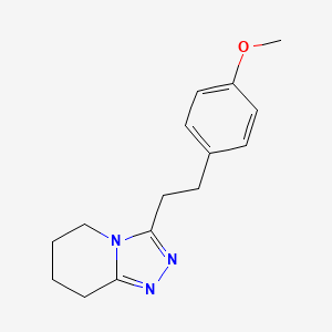 molecular formula C15H19N3O B7644401 3-(4-Methoxyphenethyl)-5,6,7,8-tetrahydro[1,2,4]triazolo[4,3-a]pyridine 