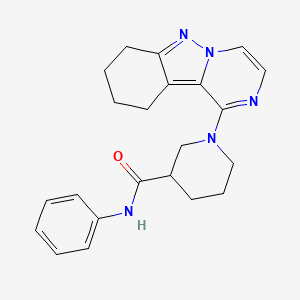 N-phenyl-1-(7,8,9,10-tetrahydropyrazino[1,2-b]indazol-1-yl)piperidine-3-carboxamide