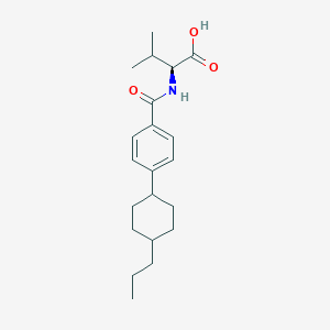 molecular formula C21H31NO3 B7644415 (4-(4-Propylcyclohexyl)benzoyl)-L-valine 