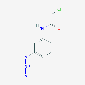 molecular formula C8H7ClN4O B7644427 N-(3-azidophenyl)-2-chloroacetamide 