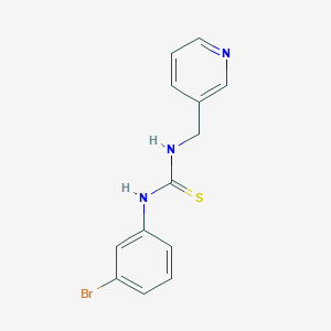 molecular formula C13H12BrN3S B7644467 1-(3-Bromophenyl)-3-(pyridin-3-ylmethyl)thiourea 