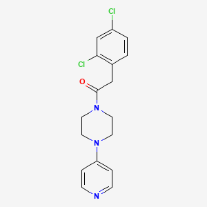 2-(2,4-Dichlorophenyl)-1-(4-pyridin-4-ylpiperazin-1-yl)ethanone