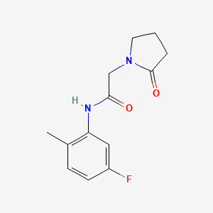 N-(5-fluoro-2-methylphenyl)-2-(2-oxopyrrolidin-1-yl)acetamide