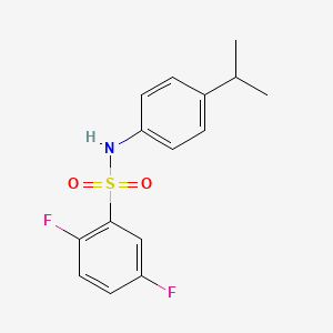 2,5-difluoro-N-(4-propan-2-ylphenyl)benzenesulfonamide