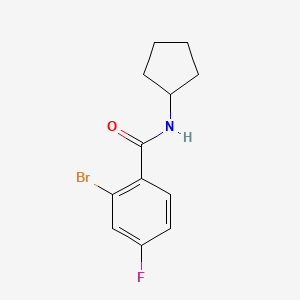 2-bromo-N-cyclopentyl-4-fluorobenzamide