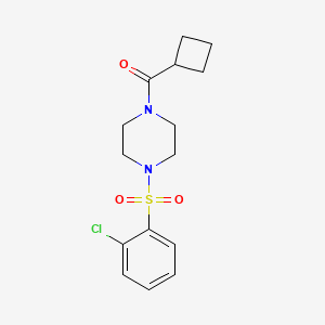 [4-(2-Chlorophenyl)sulfonylpiperazin-1-yl]-cyclobutylmethanone