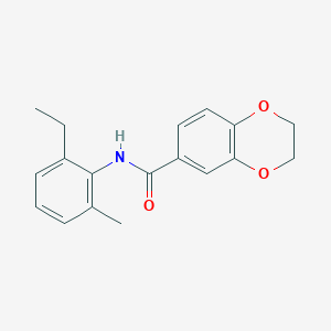 N-(2-ethyl-6-methylphenyl)-2,3-dihydro-1,4-benzodioxine-6-carboxamide