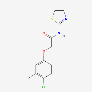 2-(4-chloro-3-methylphenoxy)-N-(4,5-dihydro-1,3-thiazol-2-yl)acetamide