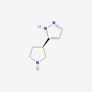 5-[(3R)-pyrrolidin-3-yl]-1H-pyrazole