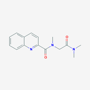 N-[2-(dimethylamino)-2-oxoethyl]-N-methylquinoline-2-carboxamide