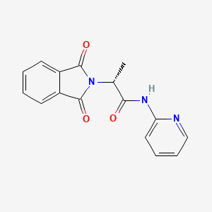 (2R)-2-(1,3-dioxoisoindol-2-yl)-N-pyridin-2-ylpropanamide