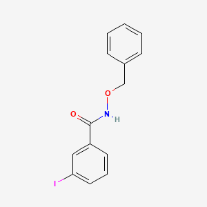 molecular formula C14H12INO2 B7644851 N-(benzyloxy)-3-iodobenzamide 