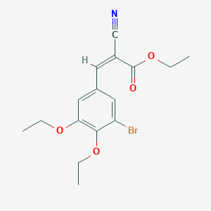 Ethyl (2Z)-3-(3-bromo-4,5-diethoxyphenyl)-2-cyanoprop-2-enoate