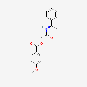 [2-oxo-2-[[(1R)-1-phenylethyl]amino]ethyl] 4-ethoxybenzoate