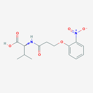 (2R)-3-methyl-2-[3-(2-nitrophenoxy)propanoylamino]butanoic acid