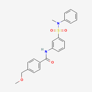 4-(methoxymethyl)-N-[3-[methyl(phenyl)sulfamoyl]phenyl]benzamide