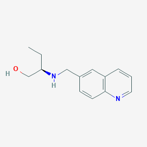 (2R)-2-(quinolin-6-ylmethylamino)butan-1-ol