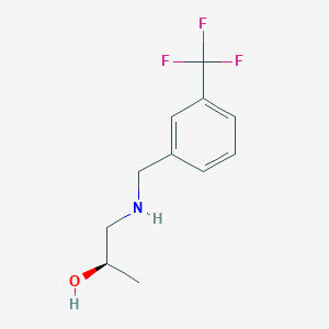 (2R)-1-[[3-(trifluoromethyl)phenyl]methylamino]propan-2-ol