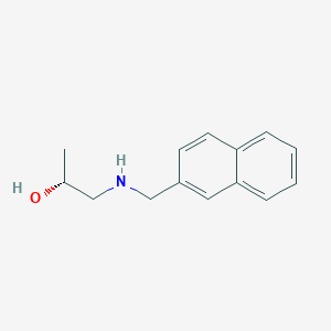 molecular formula C14H17NO B7645066 (2R)-1-(naphthalen-2-ylmethylamino)propan-2-ol 