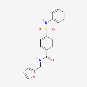 N-(furan-2-ylmethyl)-4-(phenylsulfamoyl)benzamide