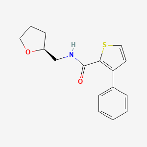 N-[[(2S)-oxolan-2-yl]methyl]-3-phenylthiophene-2-carboxamide