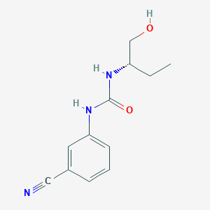 molecular formula C12H15N3O2 B7645118 1-(3-cyanophenyl)-3-[(2S)-1-hydroxybutan-2-yl]urea 