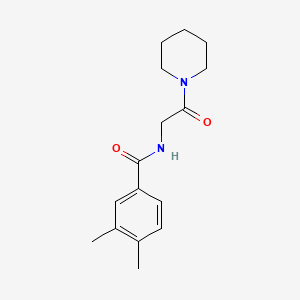 3,4-dimethyl-N-(2-oxo-2-piperidin-1-ylethyl)benzamide