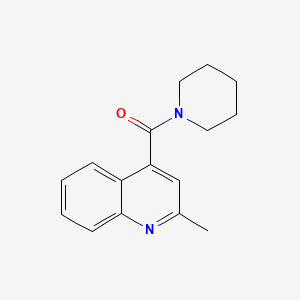 molecular formula C16H18N2O B7645145 (2-Methylquinolin-4-yl)-piperidin-1-ylmethanone 