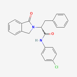 (2R)-N-(4-chlorophenyl)-2-(3-oxo-1H-isoindol-2-yl)-3-phenylpropanamide