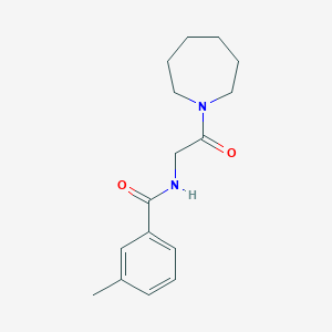 molecular formula C16H22N2O2 B7645180 N-[2-(azepan-1-yl)-2-oxoethyl]-3-methylbenzamide 