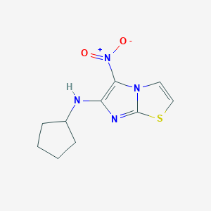 N-cyclopentyl-5-nitroimidazo[2,1-b][1,3]thiazol-6-amine