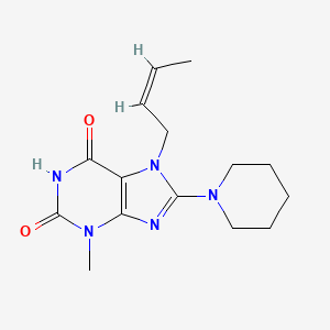 7-[(Z)-but-2-enyl]-3-methyl-8-piperidin-1-ylpurine-2,6-dione