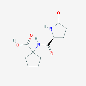 1-[[(2S)-5-oxopyrrolidine-2-carbonyl]amino]cyclopentane-1-carboxylic acid