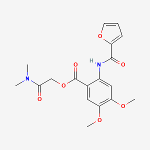 [2-(Dimethylamino)-2-oxoethyl] 2-(furan-2-carbonylamino)-4,5-dimethoxybenzoate