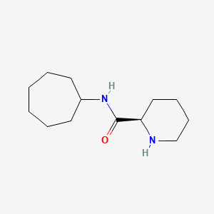 molecular formula C13H24N2O B7645286 (2R)-N-cycloheptylpiperidine-2-carboxamide 