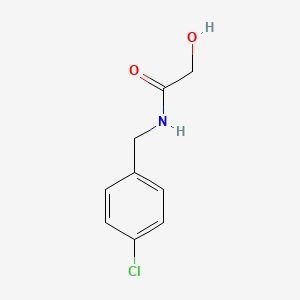 molecular formula C9H10ClNO2 B7645303 N-[(4-chlorophenyl)methyl]-2-hydroxyacetamide 