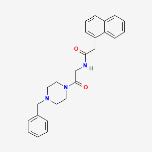 N-[2-(4-benzylpiperazin-1-yl)-2-oxoethyl]-2-naphthalen-1-ylacetamide