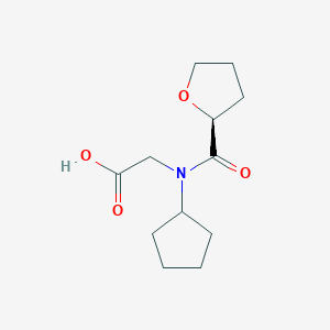 2-[cyclopentyl-[(2S)-oxolane-2-carbonyl]amino]acetic acid