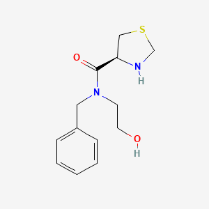 (4S)-N-benzyl-N-(2-hydroxyethyl)-1,3-thiazolidine-4-carboxamide